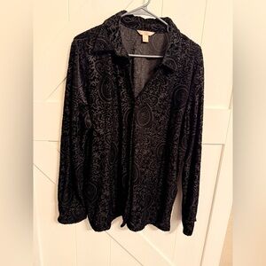 White Stag Black Velvet Top XL